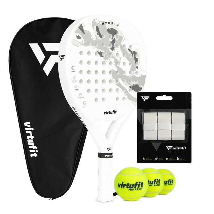 VirtuFit Zestaw hybrydowych wioseł – biały – szary