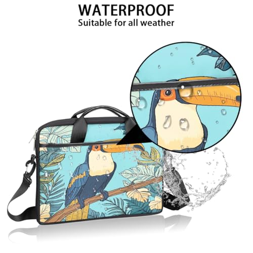 Bolso para portátil Toucan Exótico Retro 15 pulgadas miniatura 3
