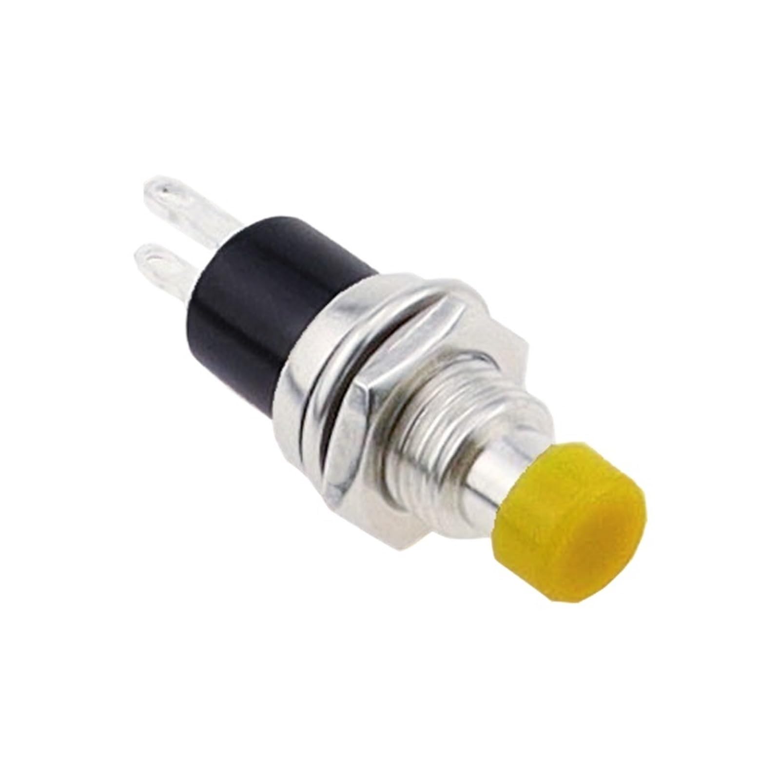 Interrupteur à Bouton-Poussoir momentané PBS-110 haute précision 7mm 1NO jaune pour modélisme