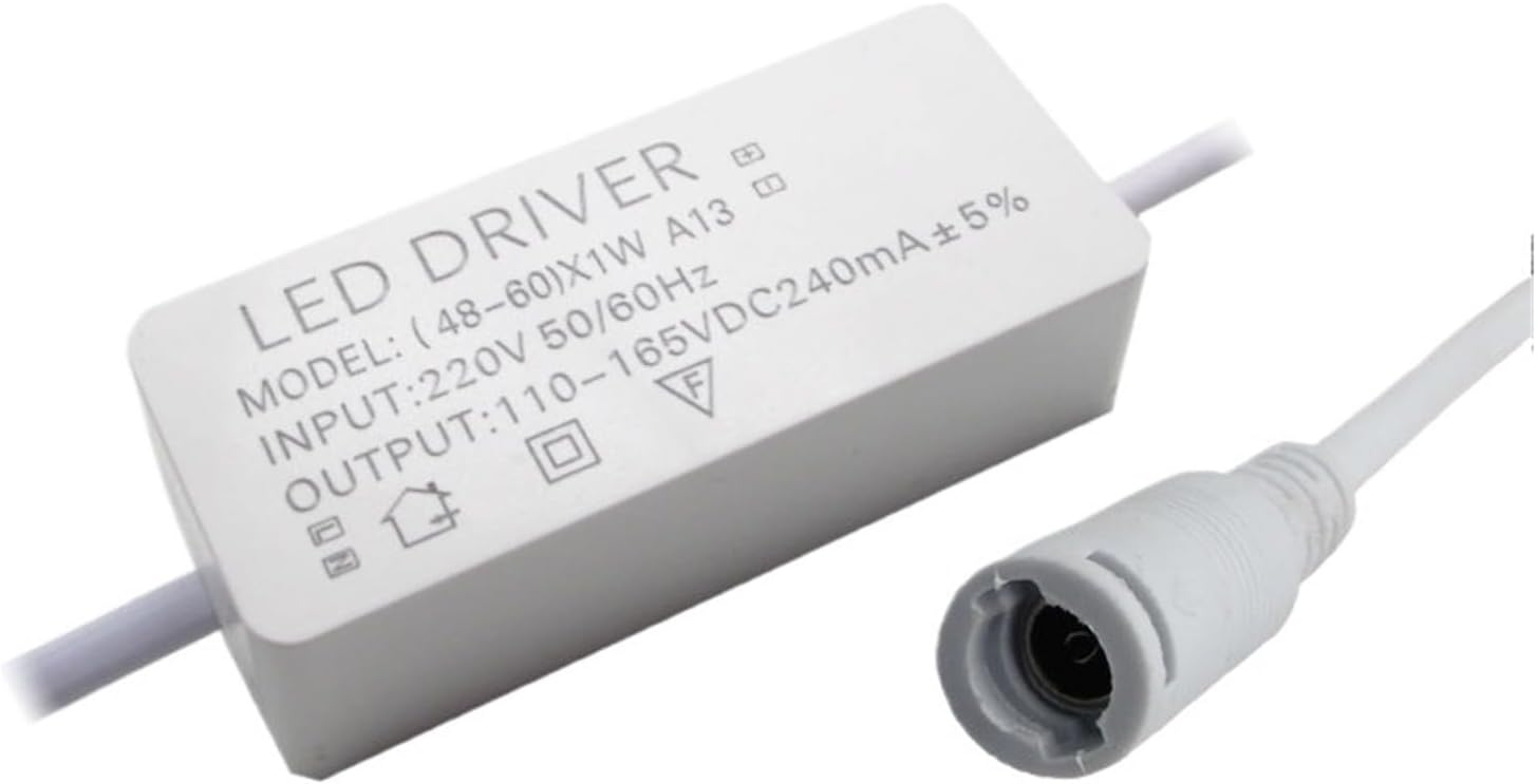 Led Flat Panel Light Driver Ceiling Light Power Driver Ceiling Integrated Ceiling 48W60W Ballast Transformer(48-60W DC snap Female Connector)