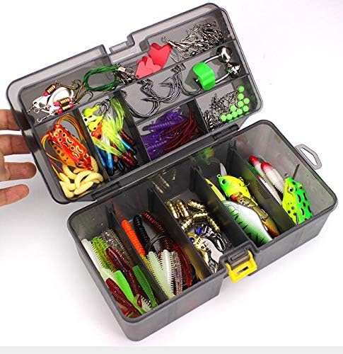 VOANZO 141pcs Fishing Tackle SetIncluded Soft Frogs Lures Pencil Metal Spoons, Portable Fun Fishing Baits Kit Lots - Image 5