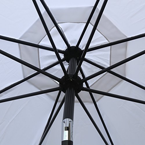 Image of ABCCANOPY 9ft Market Umbrella Replacement Patio Umbrella Top Outdoor Umbrella Canopy 8 Ribs 23+ Colors(Sorrento White)