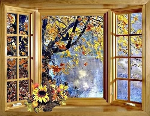 Peinture diamant 5D arbre tournesol anti-stress : retrouvez le calme à la maison