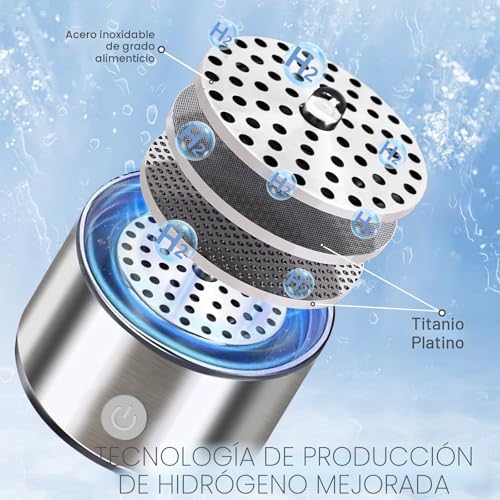 Miniatura 9 de Ytyomur Botella De Agua De Hidrógeno, Portátil Ionizador Rico, Tecnología Pem Generador Hidrógeno Hidrógeno, 430 Ml Usb Recargable Botella De Agua De Hidrógeno Para Beber Diario En Casa, Oficina