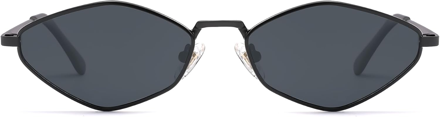 SOJOS Retro Small Polarized Sunglasses Womens Mens Vintage Narrow Irregular Shades UV400 SJ1233 - Image 2