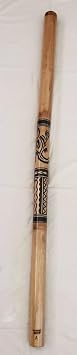 Didgeridoo Bamboo Maori Tattoo Handmade 59" Musical Artistry with Rich Tones option A B C C# D E F G A