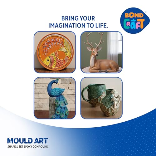 Image of Mould Art | 250g | Air Dry Clay for Sculpting, 3D Art, Jewellery Making, Wall Hangings & DIY Projects | Durable & Easy to Use | for Artists, Students & Hobbyists