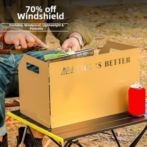Réchaud de camping pliable en métal DAZZLEEX stable et léger - 4