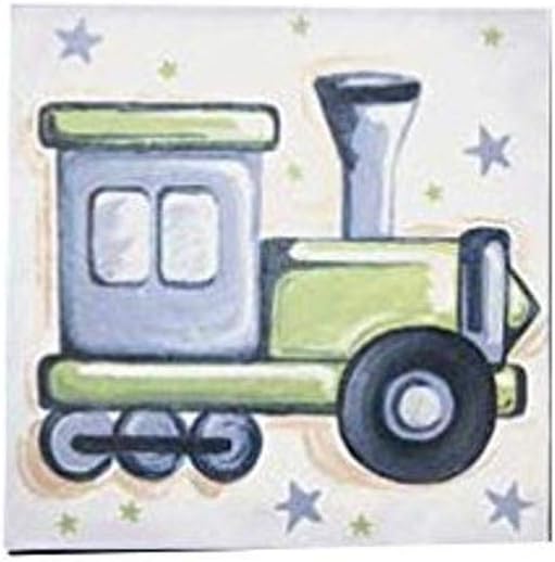Renditions by Reesa Train and Stars Wall Art, Blue