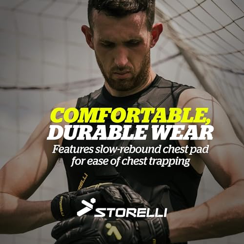 Storelli BodyShield Sleeveless Undershirt, Protective Soccer Base Layer, Lightweight Compression Top with Padded Chest3