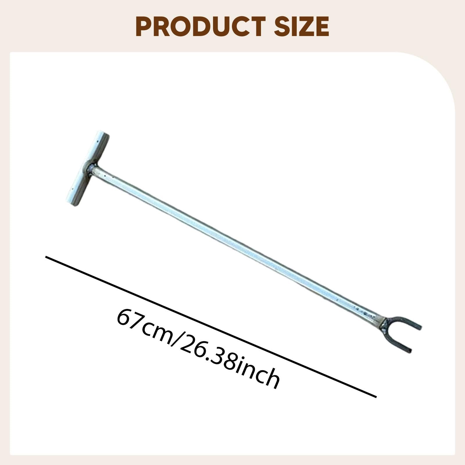 Llave de Reparación de Grifos de Contadores de Agua, Herramienta Manual Ergonómica Y Multifuncional para Abrir Grifos de Puertas Y, 67 Centímetros, Apertura de 5 Cm