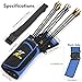SUNYA X510 Field & Competition Hip Arrow Quiver | 3-Slot Noise-Free Archery Quiver with Sturdy Storage System (42x18cm)
