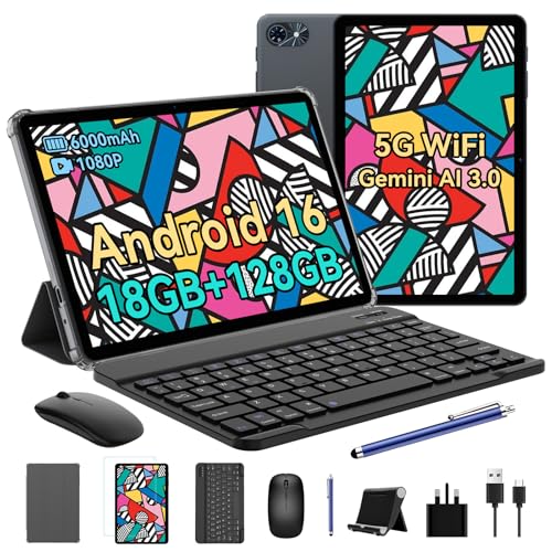 Android 16 Tablet 10 Inch - Gemini AI 3.0 Android Tablets 18GB+