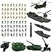 Marysay Army Men Playset Military Weapons Accessories 82 Pack Toy Soldiers Action Figures for Toddlers Age 6 7 8 9 yr Old Boys Girls Kids Children