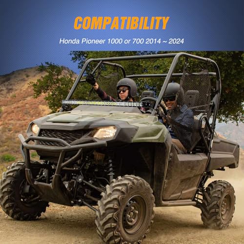 Image of Nilight Light Bar UTV Front Side A Pillar Hood Mounting Brackets for 50-54 inch Lights Pods Compatible with Pioneer 700 1000 2014 2015 2016 2017 2018 2019 2020 2021 2022 2023 2024