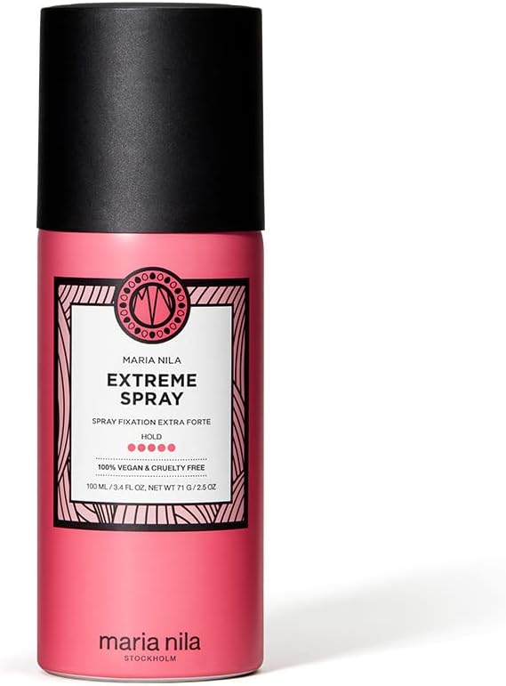Maria Nila Extreme Spray, Hold 5/5, Antioxidant Preserves Hair Color, 100% Vegan & Sulfate/Paraben free