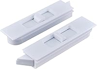 Brixwell Snap-In Tilt Latch Pair Left & Right for Tilt Windows - Plastic Blue White, 2-21/32" Tool-Free Install