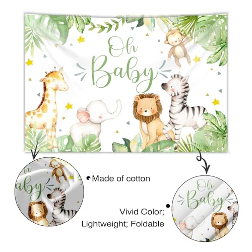 Mocsicka fondo jungla safari 7x5ft para baby shower miniatura 2