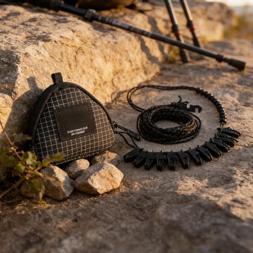 Corde à linge de camping réfléchissante et étanche pour sac à dos