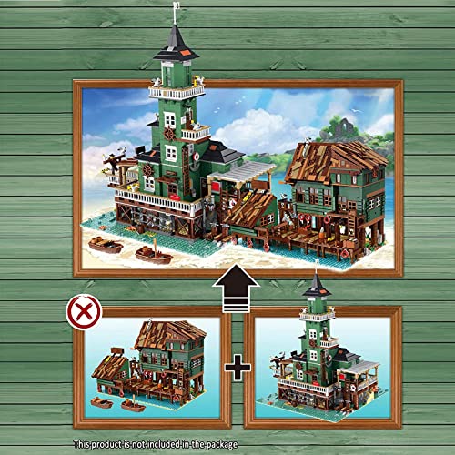 Haus Bausteine Bausatz, Modular Moc Klemmbausteine Haus, 3452 Teile Angeln Leuchtturm Architektur Modell Modulare… – Bild 7