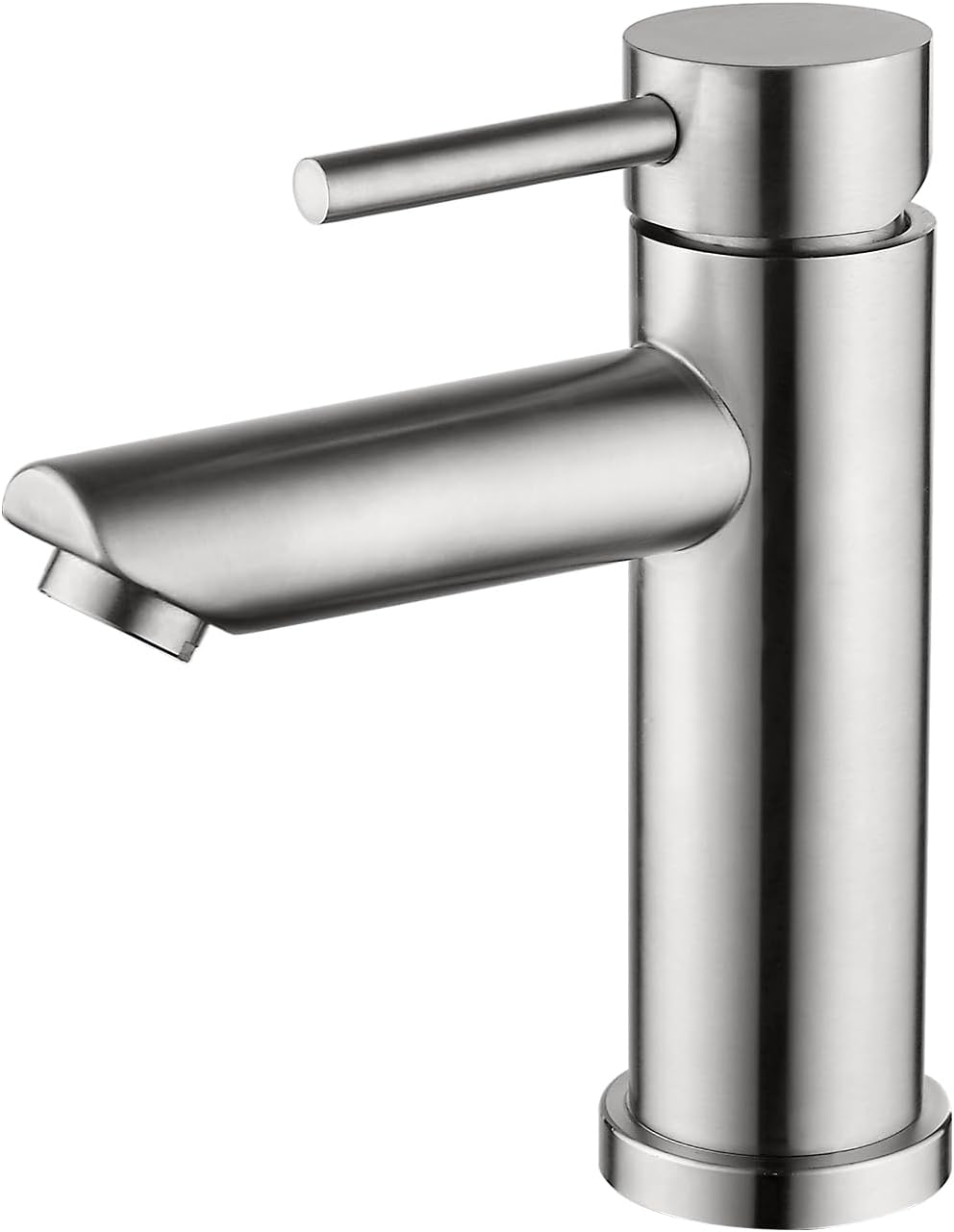Ibergrif Single Lever Basin Mixer Tap Chrome Finish - Bathroom Sink Tap with 98mm Spout Height, 3/8 Hose, Water-Saving, Hot/Cold Water, Easy Installation, Model M11103