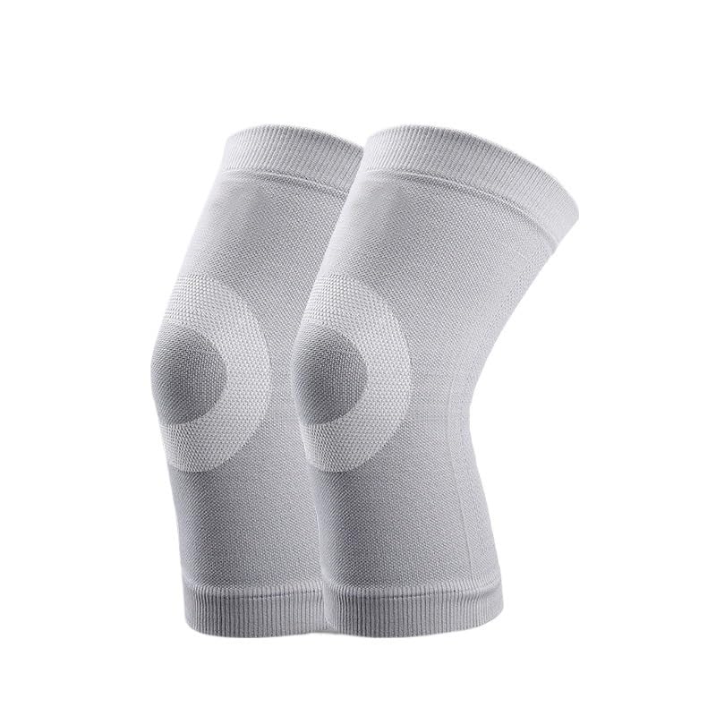 Exercise, protection Warm Knee Pads Thickened Basketball Knee Pads Women's Protective Gear Running Leg Guards for Fitness, cycling, running, playing football(Gray,Medium)