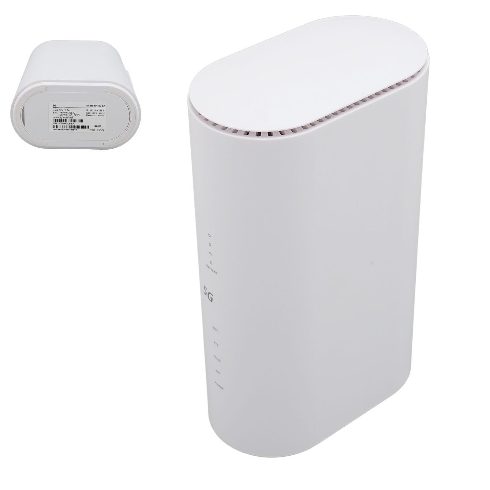 Router 5G, Router CPE WiFi 6, Router WiFi Dual Band Gigabit Ethernet 2.4G 5.8G, Router MIMO con 8 Antenne Ad Alto Guadagno con Slot per Scheda SIM, (Spina europea)