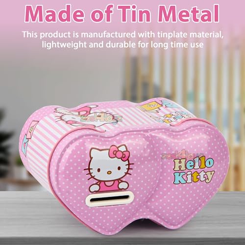 Image of Zest 4 Toyz Money Bank for Kids Metal Piggy Bank with Lock N Key Money Saving Box Gullak Money Box Coin Bank Kids Cash Box Return Gifts