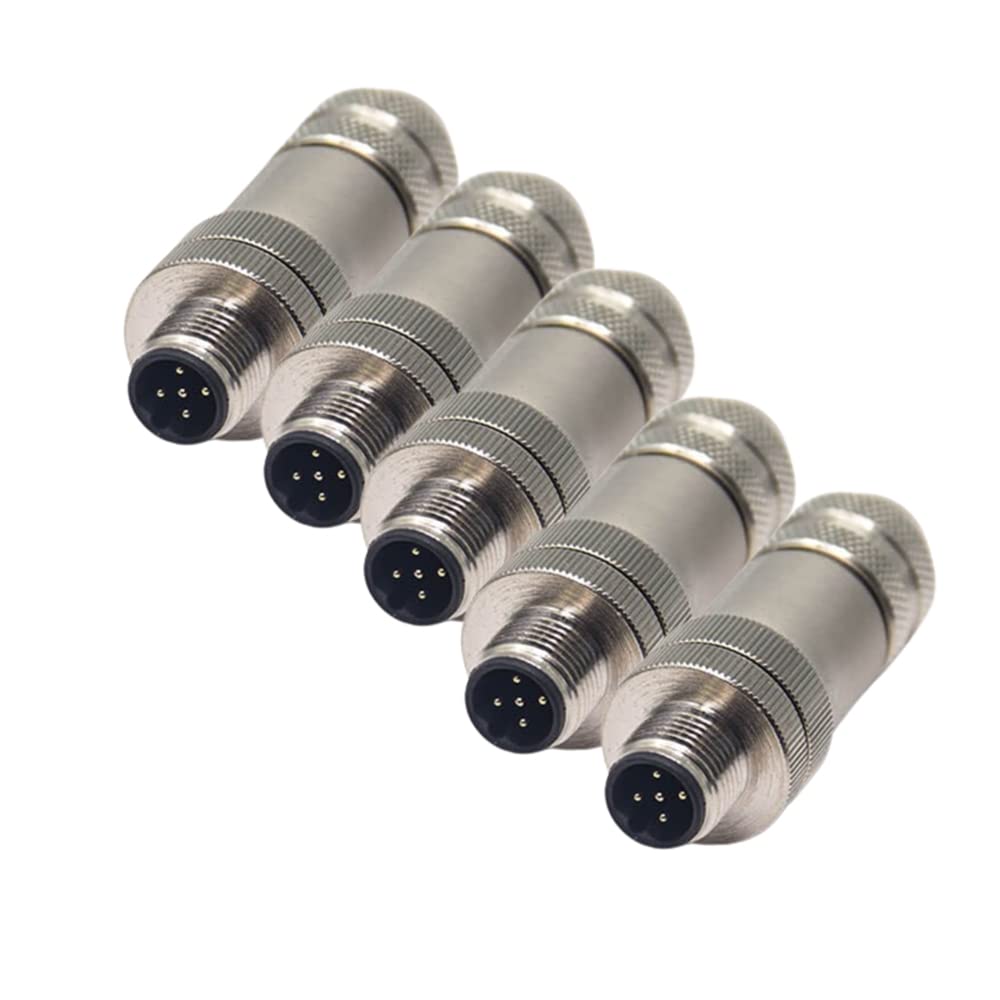 Amazon.com: Elecbee 5PCS B Coded M12 Connector 5 Pin Male B