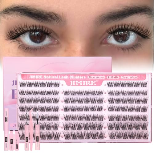 Image of JIMIRE Natural Lash Clusters Kit 8-12MM C Curl Short Eyelash Clusters