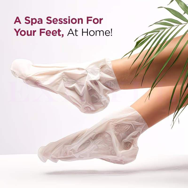 EXIFYLL Lavender Foot Peel Mask for Dead Skin Removal | Exfoliating Foot Spa Peel Mask for Dry, Cracked & Callused Feet | Deep Nourishing & Skin Renewal Foot Mask for Men & Women (PACK OF 1)..