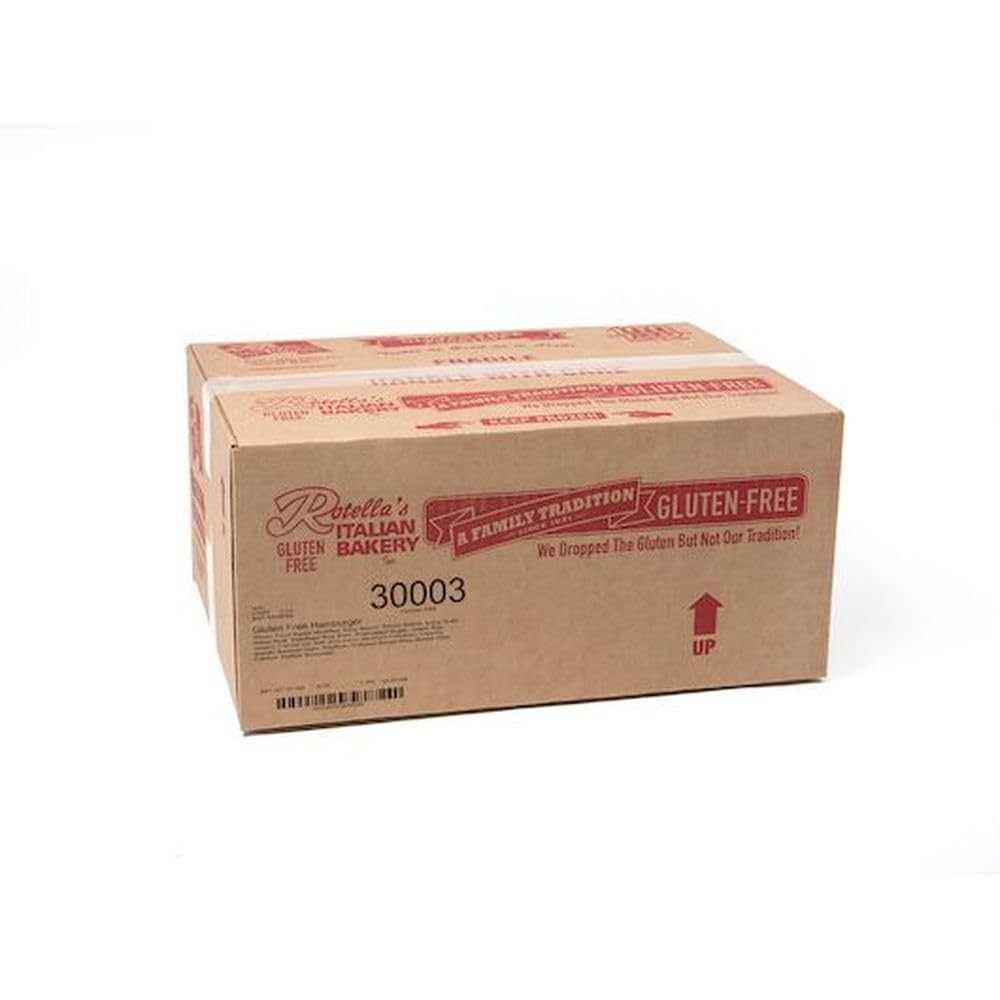 Rotellas Gluten Free Hamburger Bun, 4 inch - 6 per pack -- 12 packs per case.