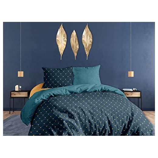 Amazon Basics - Bettwäsche-Set, Mikrofaser, 220 x 250 cm, Leicht Mikrofaser, Schwarz, Aztekenmuster 9 CALITEX 3-teiliges Bettwäscheset, 240 x 220 cm, Cavano, 100% Baumwolle, Blau, 240 x 220 cm