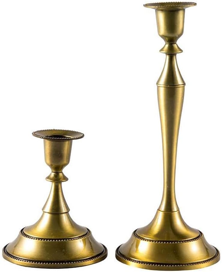 Romantic Dinner Candle Holder Bronze Candelabra Home Holders Wedding Party Table Centerpiece Decor