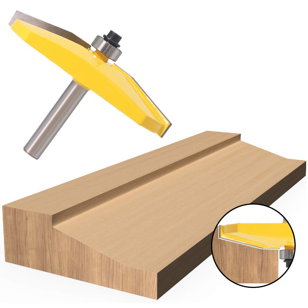 1 Stück Fräser mit 15 Grad abgeschrägter Kante, 8 mm Schaft, abgeschrägtes Design, Holzbearbeitungsschneider, Fasenfräser