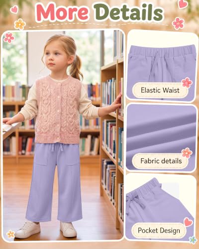 Image of Toddler Girls Wide Leg Pants