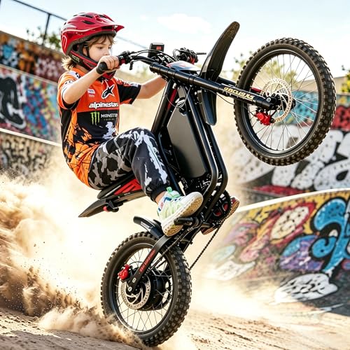 Eahora FT-07 TA Electric Dirt Bike for Teens/Kids(8+),3000W E Dirt