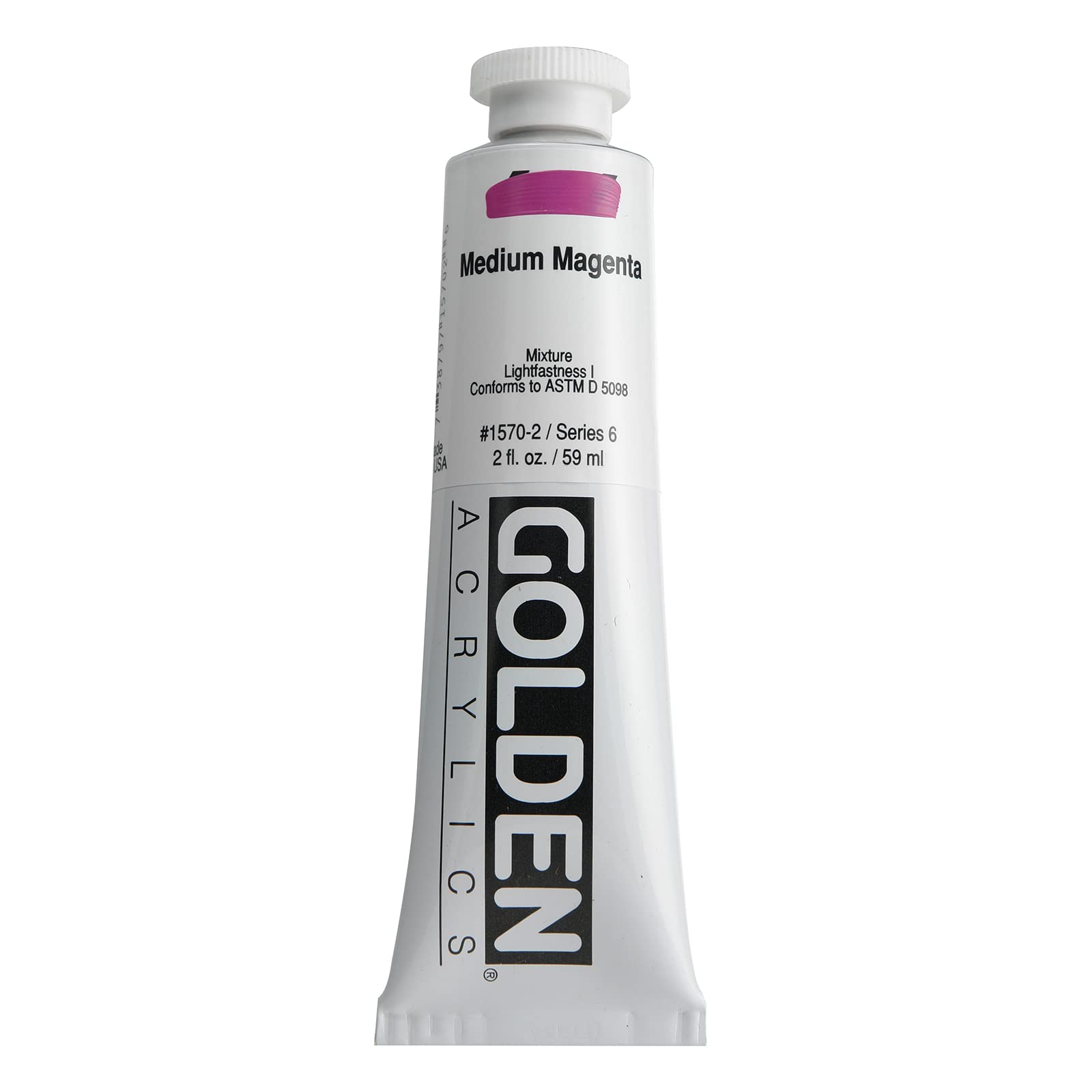 Golden Gold En Acrylic 2 Oz Medium Magenta