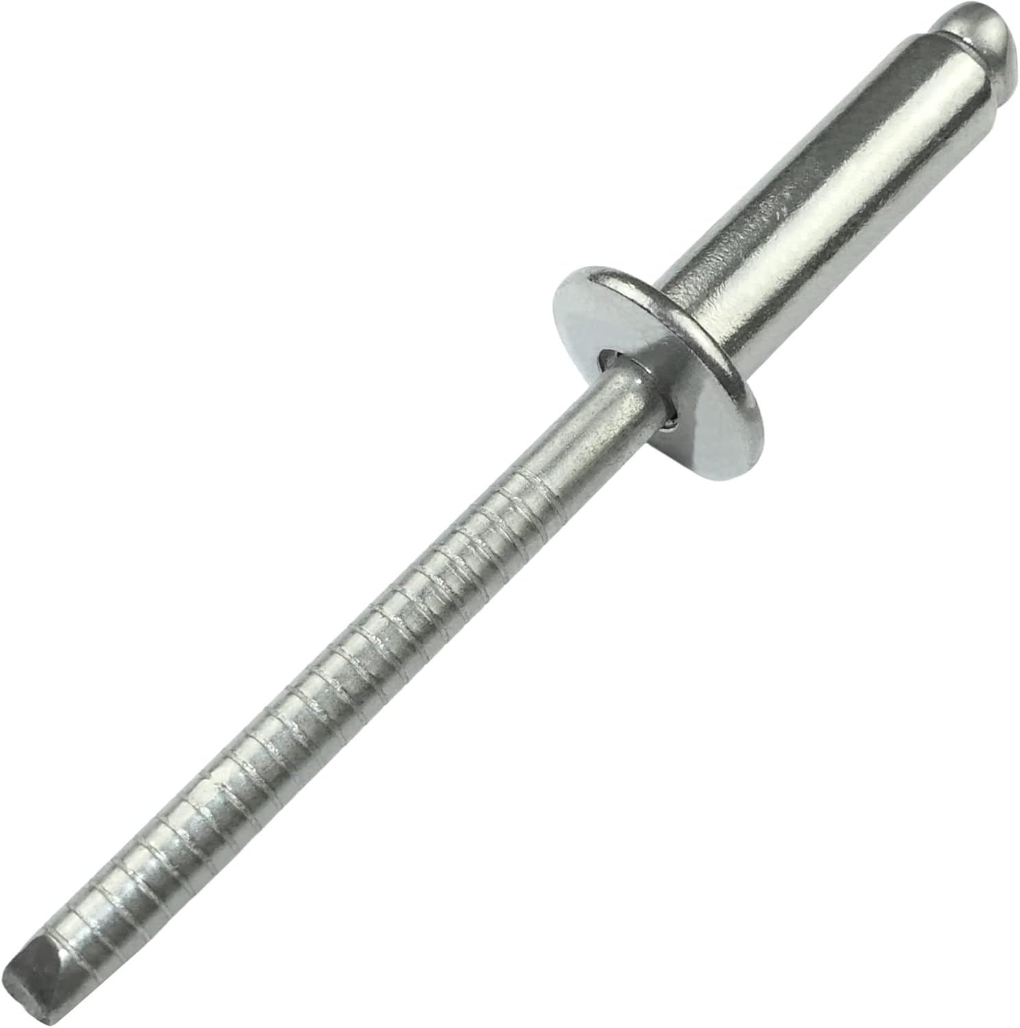 AERZETIX - C59088 - Set of 50 Standard Blind Rivets Diameter 5 x 16 mm with Flat Head Stainless Steel A2 - DIN 7337 A - Pop Rivets with Breaking Stem