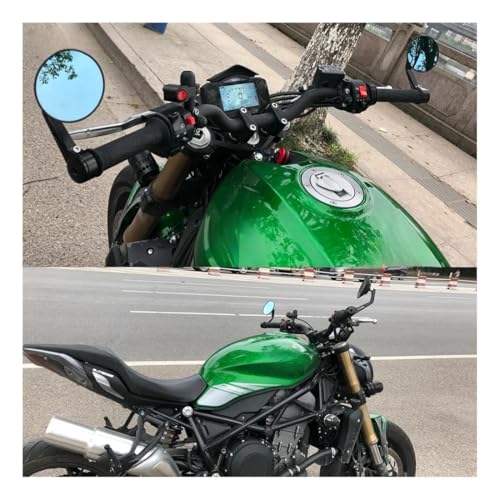 Retrovisor moto de aluminio con rosca lateral para estabilidad 5