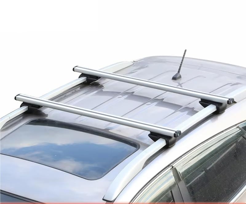Barras portaequipajes 135cm de aluminio plata con ajuste universal 3