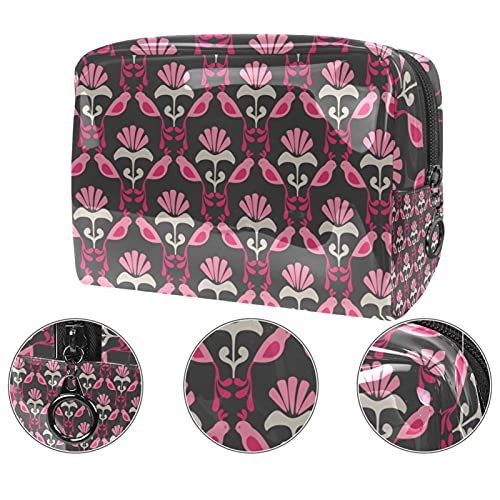 Trousse de maquillage spacieuse oiseau vert 18.5x7.5x13cm Vanity