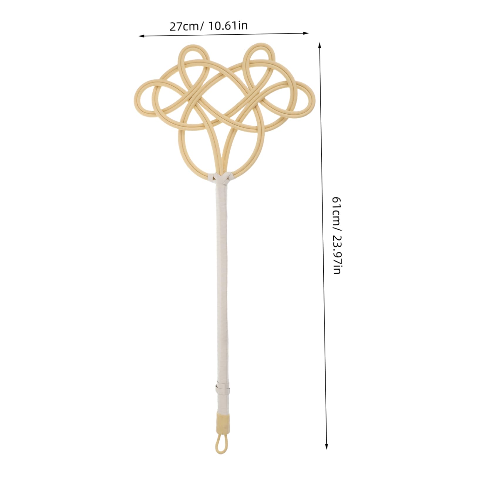 BCOATH Ergonomic Home Rug Beater Rattan Material Quilt Tool Dust Removal Duster for Carpet