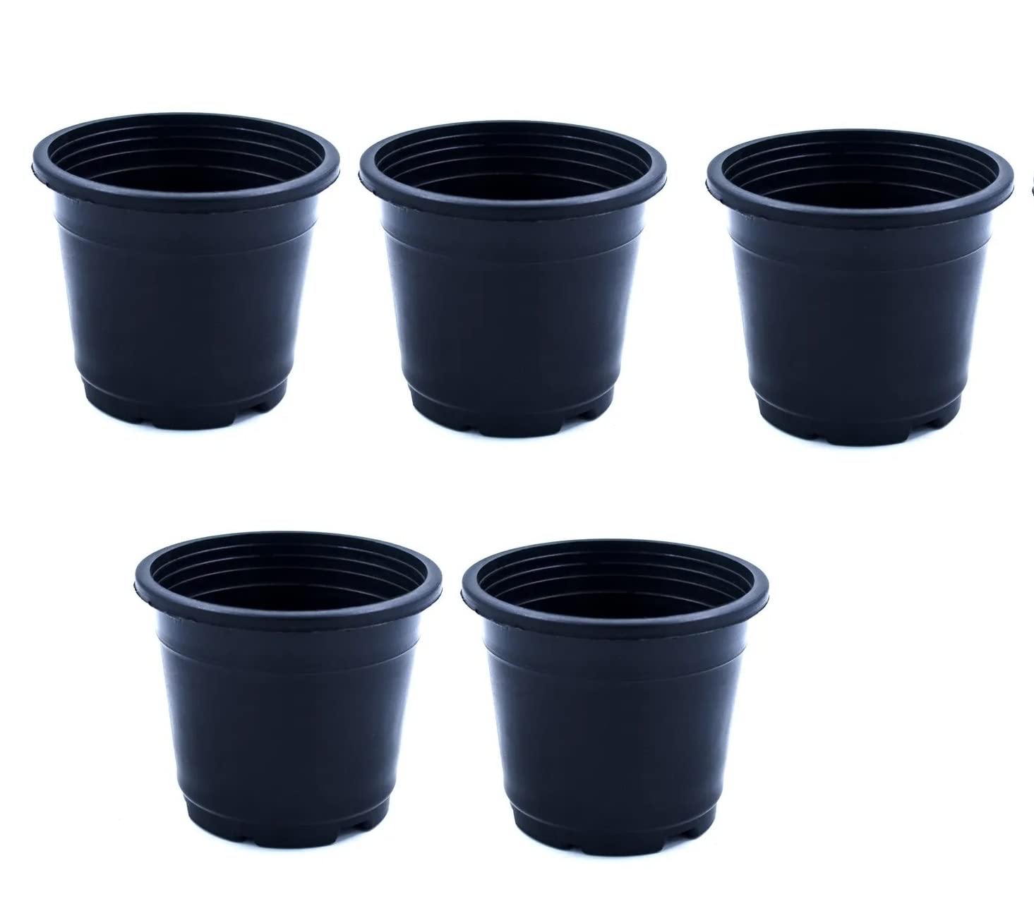 PMK Nursery Pots Black Plastic Flower Planters 4 Inch 5 Pack Indoor Outdoor (B0BXH87G5G) Amazon Price History, Amazon Price Tracker