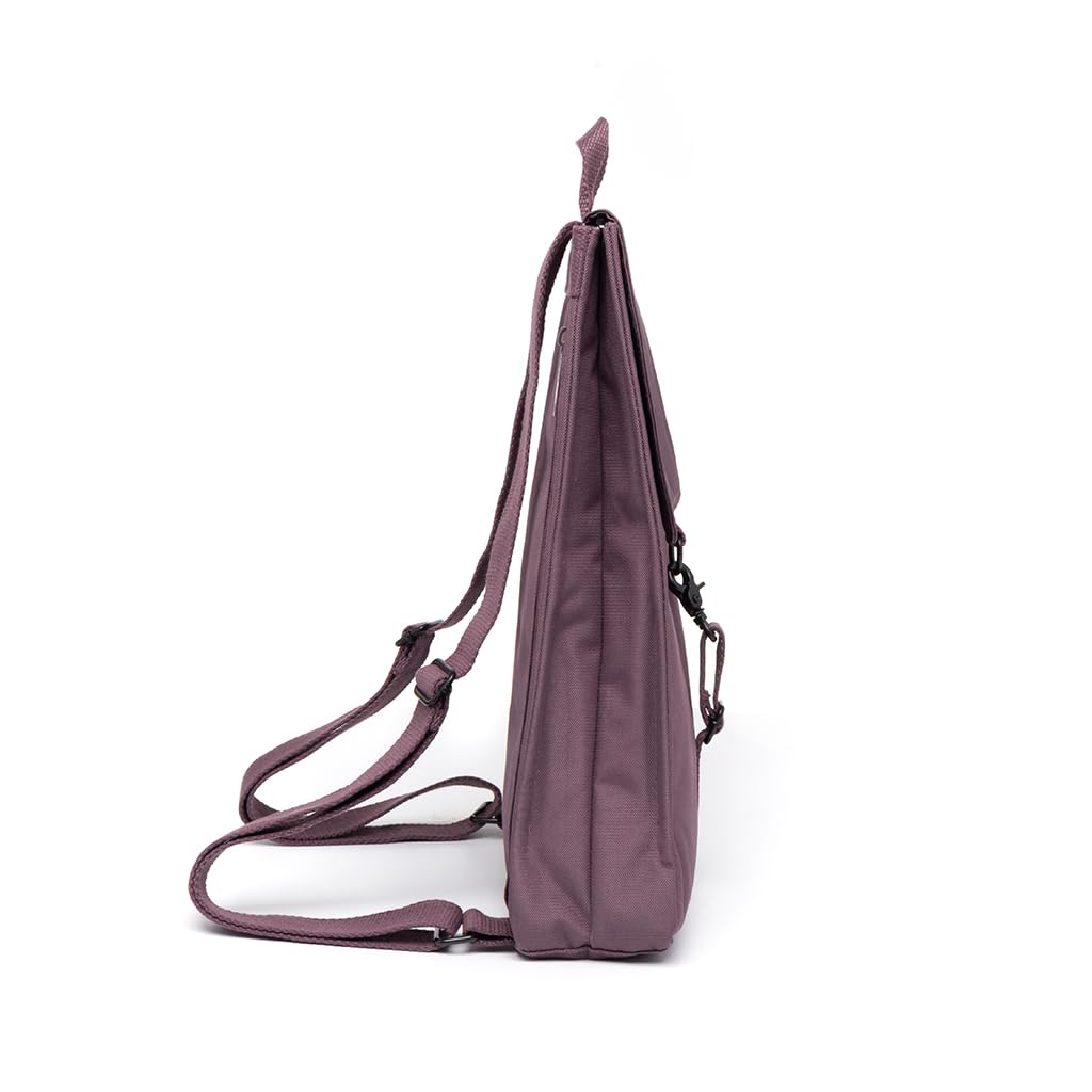 Lefrik - Mochila Handy Mini - Backpack Compacta Ordenador Portátil 13 Pulgadas - Ligera reciclado 100% - (Maroon)