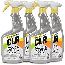 CLR العفن & أمبير ؛ Mildew Clear ، بخاخ مزيل البقع الخالي من التبييض | يعمل على القماش ، الخشب ، الألياف الزجاجية ، الخرسانة ، الطوب ، الجدران المطلية ، الزجاج ، والمزيد | EPA Safer Choice 4 Pack, 32 أونصة