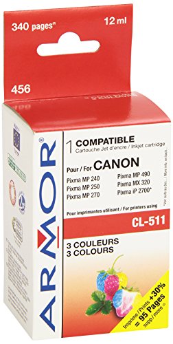 Cartouche d'encre Armor K20282 cyan magenta jaune pour imprimante jet d'encre