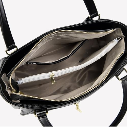 Bolsa feminina de couro sintético com alça superior para mulheres, bolsa quadrada de ombro, bolsa ti