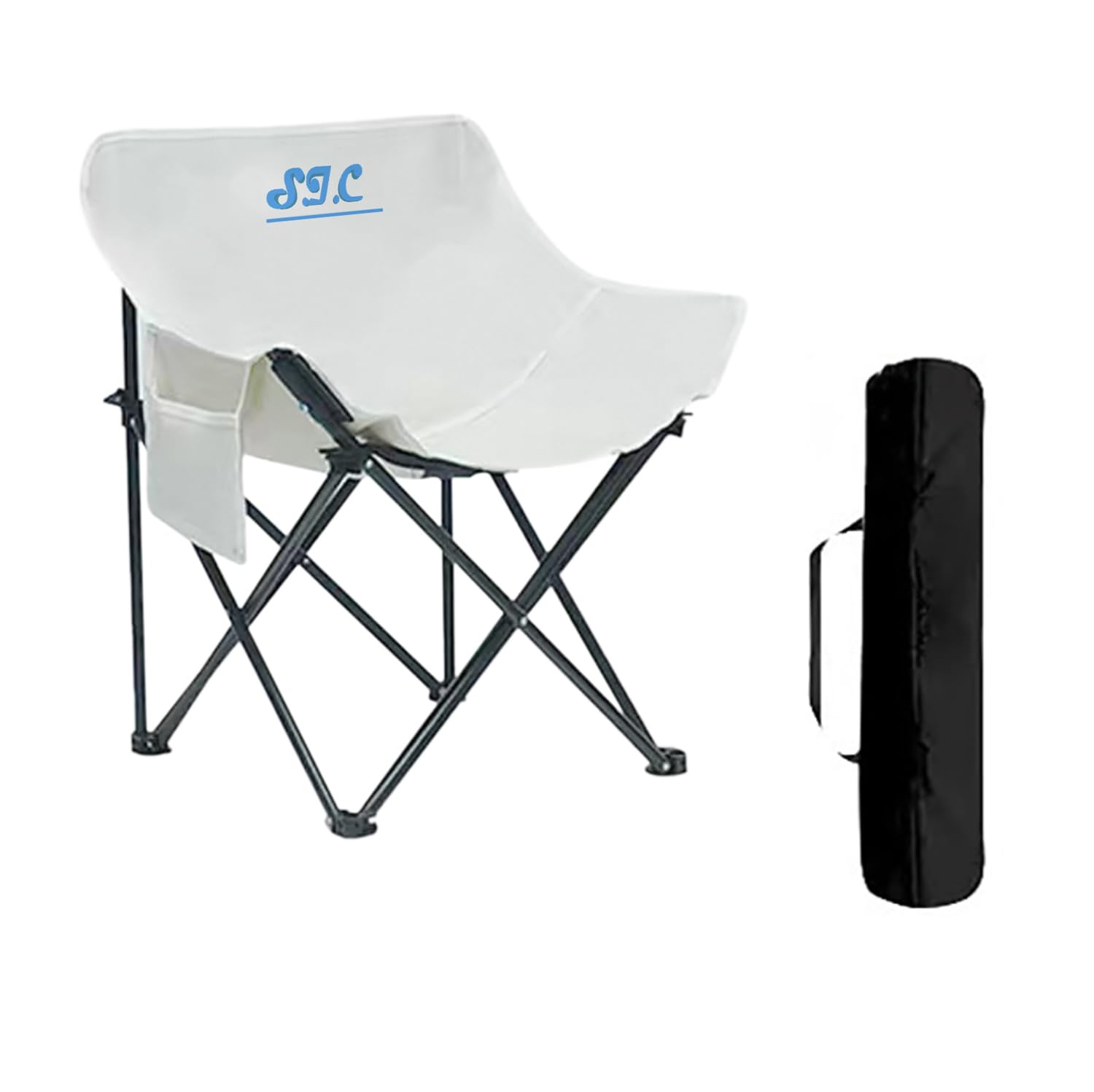 Sedia da Campeggio Pieghevole Portatile Leggera — Sedia Luna con Design Ergonomico