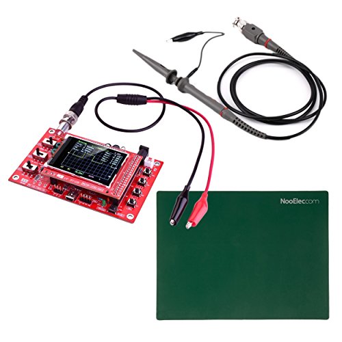 Oscilloscope JYETech 'DSO 138' Kit de Bricolage avec Sonde à 100MHz, Sonde de Clip et Tapis de Silicone (ESD-Safe)